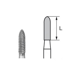 H139DF Tungsten Carbide Metal Surface Roughening End Mills for Dental PM