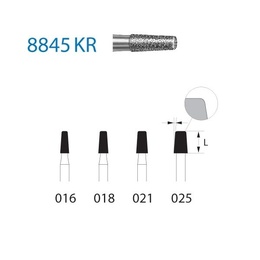 845KR.314 Flat Conical Diamond Burs FG - Pack of 5