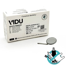 Dental Flat Mirror Set No. 4 and No. 5 – 12 Pieces