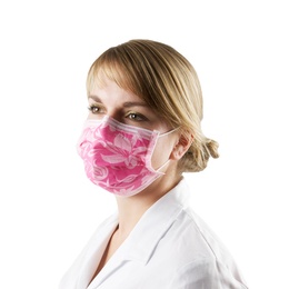 Floral 4-Layer Disposable Face Masks – Pack of 50
