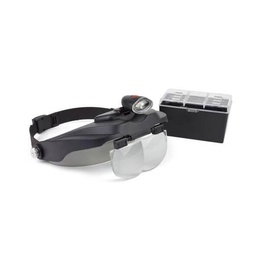 Technoflux Binocular Loupes with LED Light and 4 Interchangeable Lenses