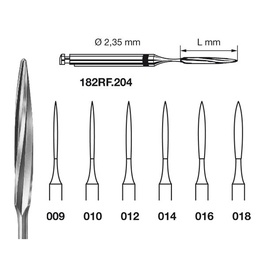 Type B1 Stainless Steel Reamer Burs for Endodontics – 6 pcs