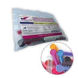 Thermoformed Clear Elastic Links for Orthodontic Brackets