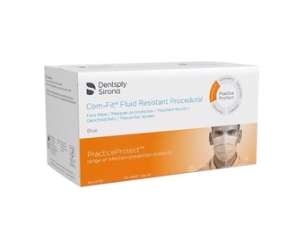 Com-Fit Fluid-Resistant Type IIR Face Masks, 50 pcs