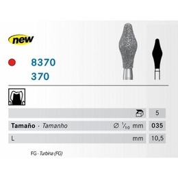 Diamond Bur 370 FG Barrel Shape – Pack of 5