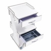 Dental Mobile Cart with Acrylic Cabinet and PVC Inner Drawer